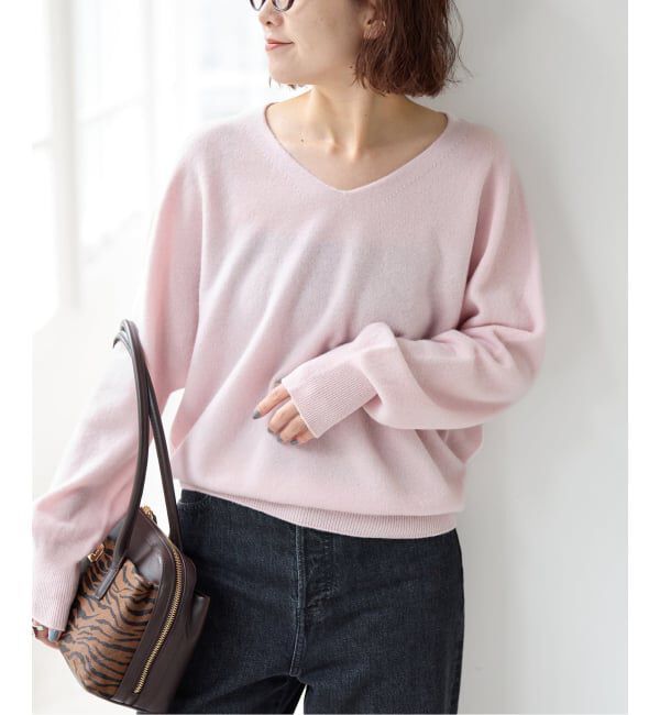Spick and Span「CHESS Vネックプルオーバー」|ニット・セーター|