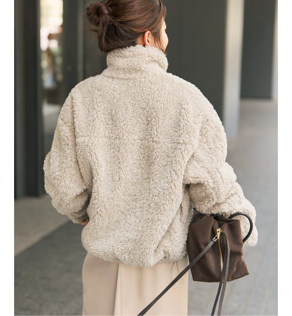Spick and Span「《追加予約》スタンドZIPボアブルゾン」|その他|