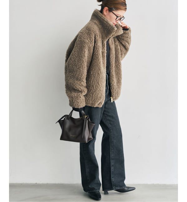 Spick and Span「《追加予約》スタンドZIPボアブルゾン」|その他|