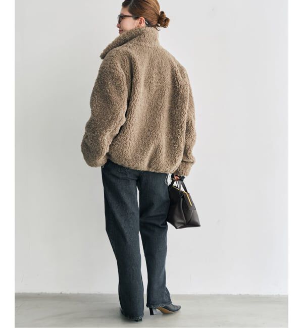 Spick and Span「《追加予約》スタンドZIPボアブルゾン」|その他|