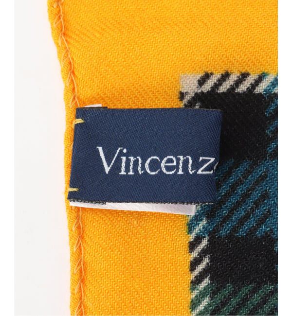 FRAMeWORK「VINCENZO MIOZZAヴィンセンツォ ミオッツァ チェックガラスカーフ」|バンダナ・スカーフ|