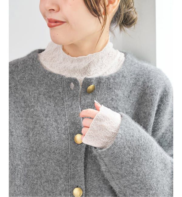 Spick and Span「シュリンクレースハイネックプルオーバー」|Tシャツ・カットソー|