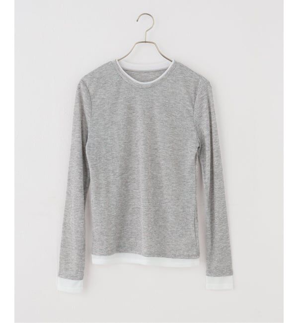 Spick and Span「《追加2》シアーリブレイヤードプルオーバー」|Tシャツ・カットソー|