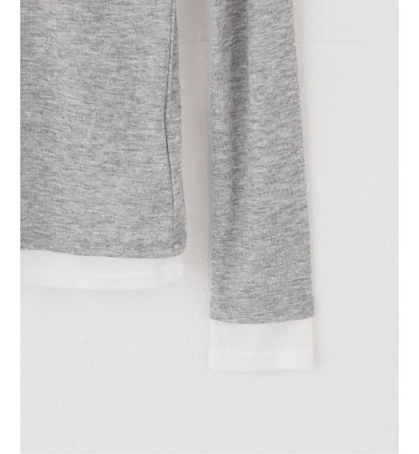 Spick and Span「《追加2》シアーリブレイヤードプルオーバー」|Tシャツ・カットソー|