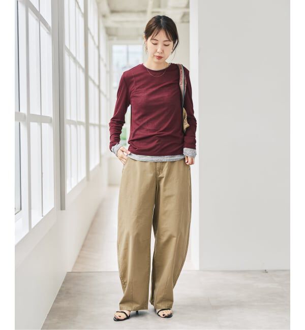 Spick and Span「《追加2》シアーリブレイヤードプルオーバー」|Tシャツ・カットソー|