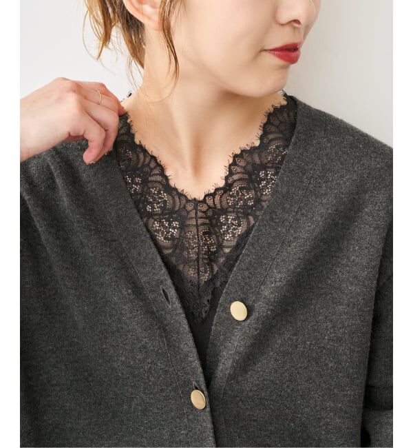 Spick and Span「《追加予約》レースドッキングVネックインナー」|Tシャツ・カットソー|