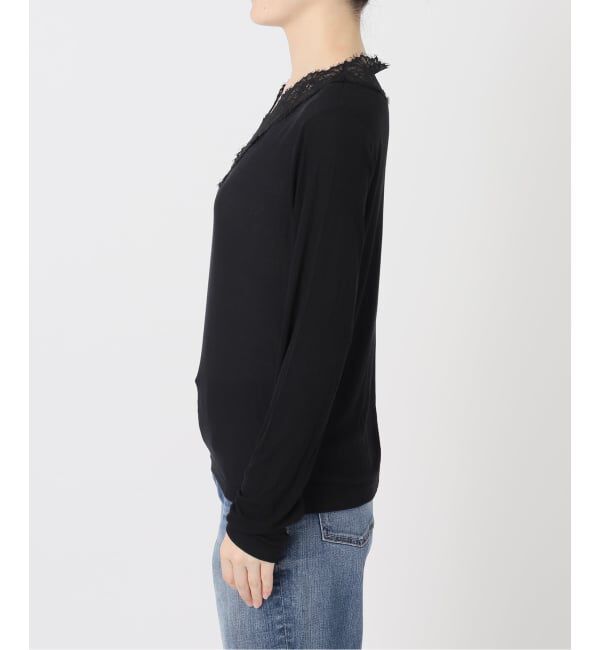 Spick and Span「《追加予約》レースドッキングVネックインナー」|Tシャツ・カットソー|