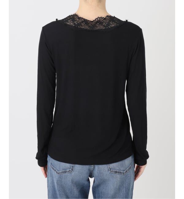 Spick and Span「《追加予約》レースドッキングVネックインナー」|Tシャツ・カットソー|