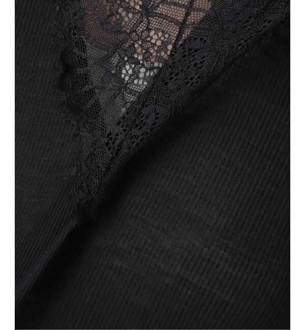 Spick and Span「《追加予約》レースドッキングVネックインナー」|Tシャツ・カットソー|