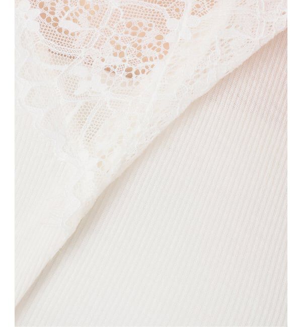 Spick and Span「《追加予約》レースドッキングVネックインナー」|Tシャツ・カットソー|