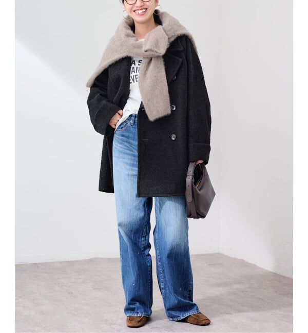 FRAMeWORK「≪予約≫COUTURE DADAM 別注 P COAT loop herring」|ピーコート|