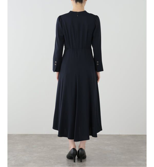 「【洗える】カシュクールロングスリーブワンピース」|ワンピース|