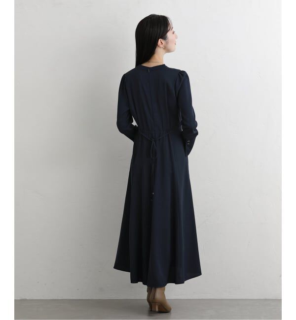  「【洗える】カシュクールロングスリーブワンピース」|ワンピース|