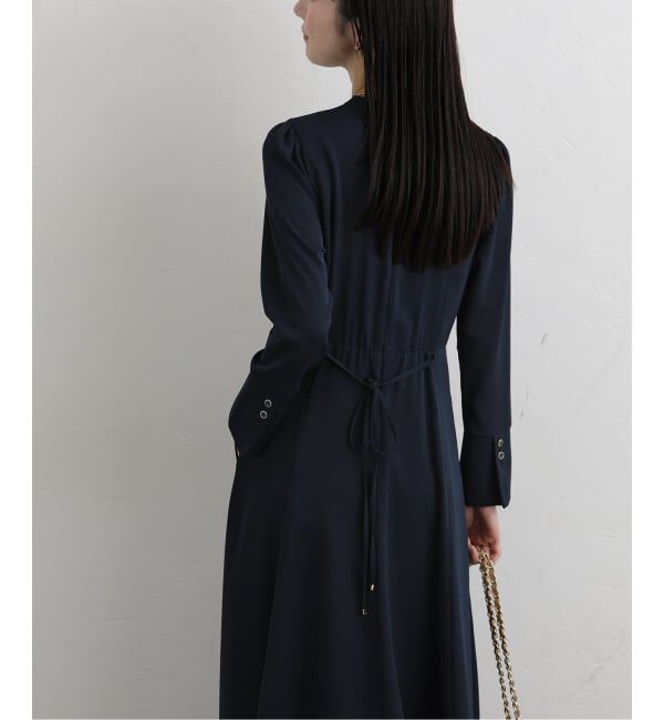  「【洗える】カシュクールロングスリーブワンピース」|ワンピース|