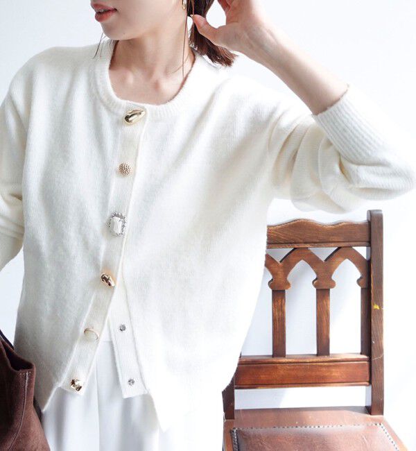 NOLLEY'S「【TORRAZZO DONNA】【林(mayumi_nol)別注】ビジューカーディガン」|カーディガン|