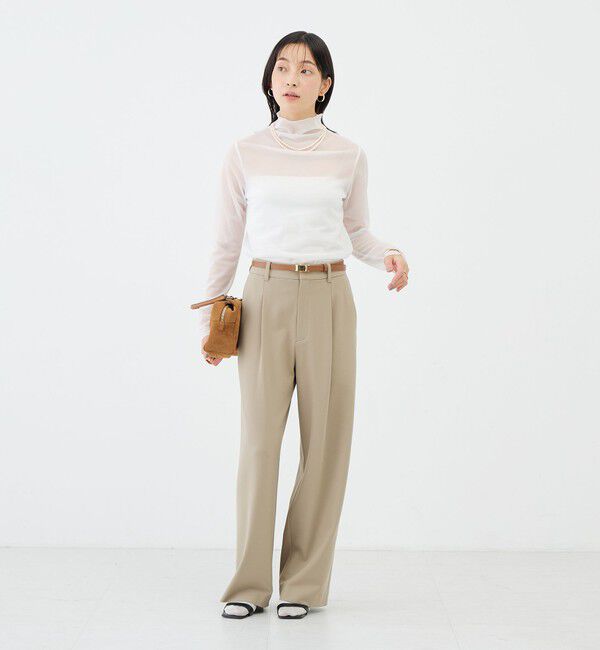 NOLLEY'S sophi「ウォッシャブルサーモサキソニーワイドパンツ」|その他|