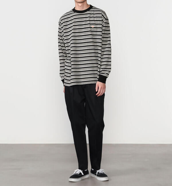 DANTON「DANTON | クルーネック 長袖ボーダーTシャツ MEN」|Tシャツ・カットソー|