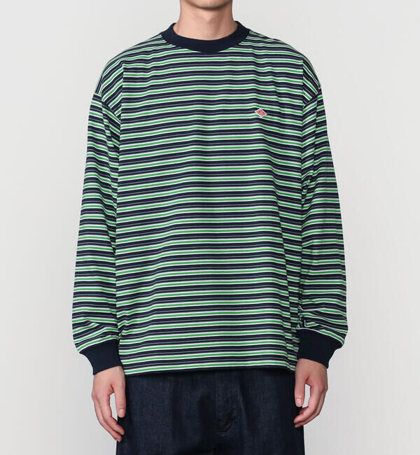 DANTON「DANTON | クルーネック 長袖ボーダーTシャツ MEN」|Tシャツ・カットソー|