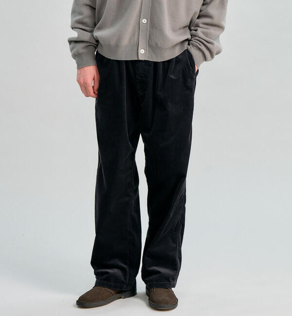 DANTON「DANTON | コーデュロイ イージーストレートパンツ MEN」|チノ|CHARCOAL