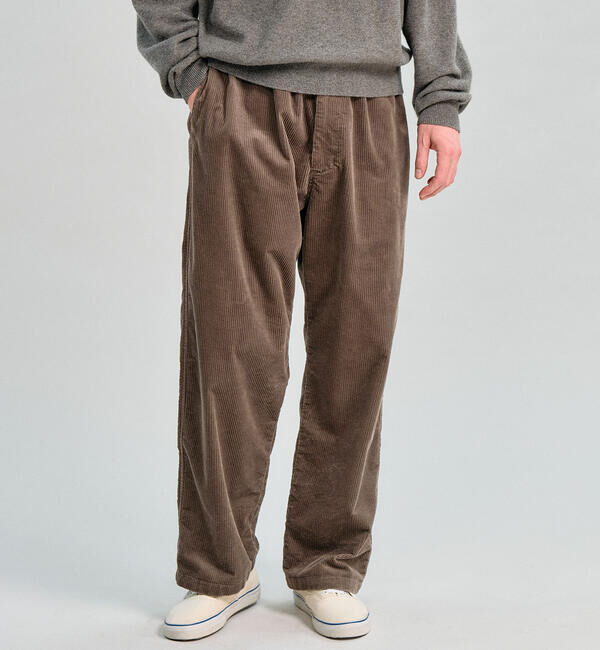 DANTON「DANTON | コーデュロイ イージーストレートパンツ MEN」|チノ|BROWN