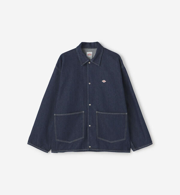 DANTON「DANTON | コットンデニム カバーオール MEN」|デニムジャケット|