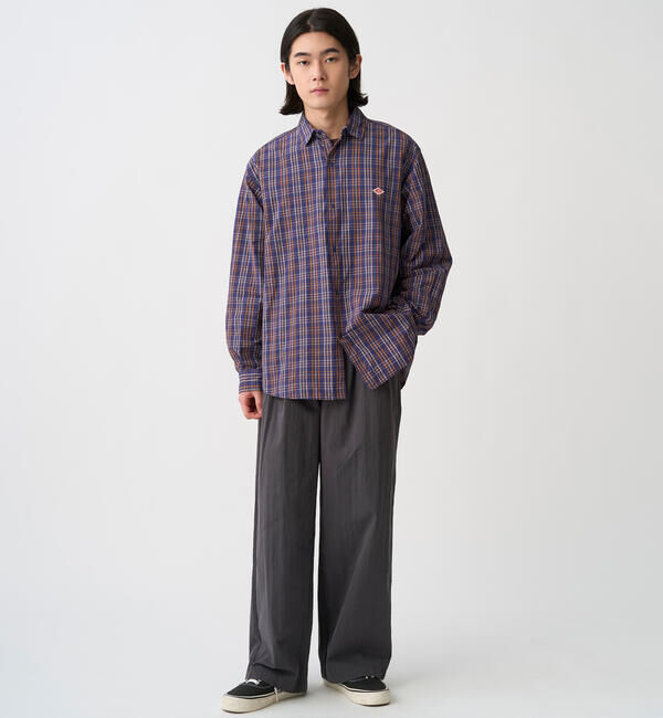 DANTON「DANTON | ナイロンタフタ レギュラーカラー長袖シャツ MEN」|シャツ・ブラウス|