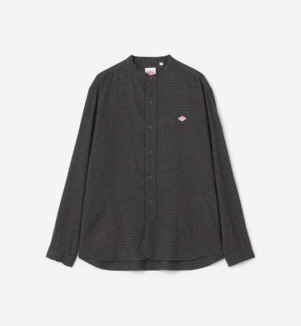 DANTON「DANTON | コットンフランネル バンドカラーシャツ CHECK MEN」|シャツ・ブラウス|