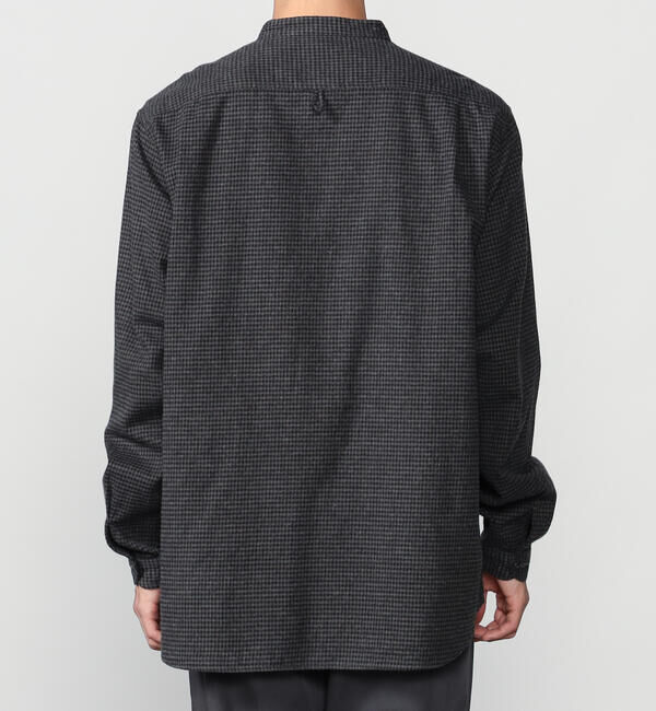 DANTON「DANTON | コットンフランネル バンドカラーシャツ CHECK MEN」|シャツ・ブラウス|