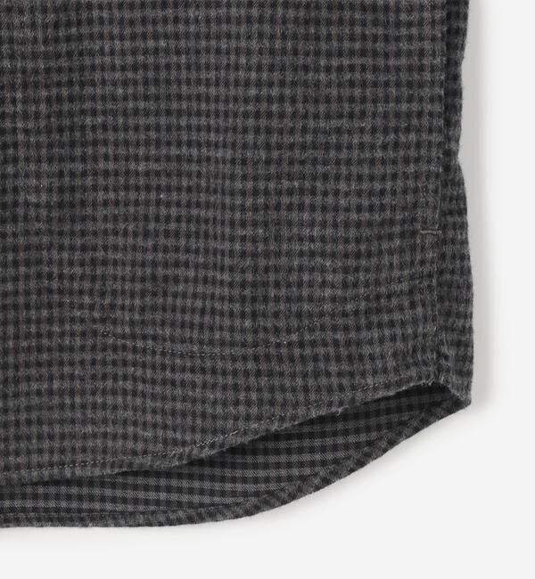 DANTON「DANTON | コットンフランネル バンドカラーシャツ CHECK WOMEN」|シャツ・ブラウス|