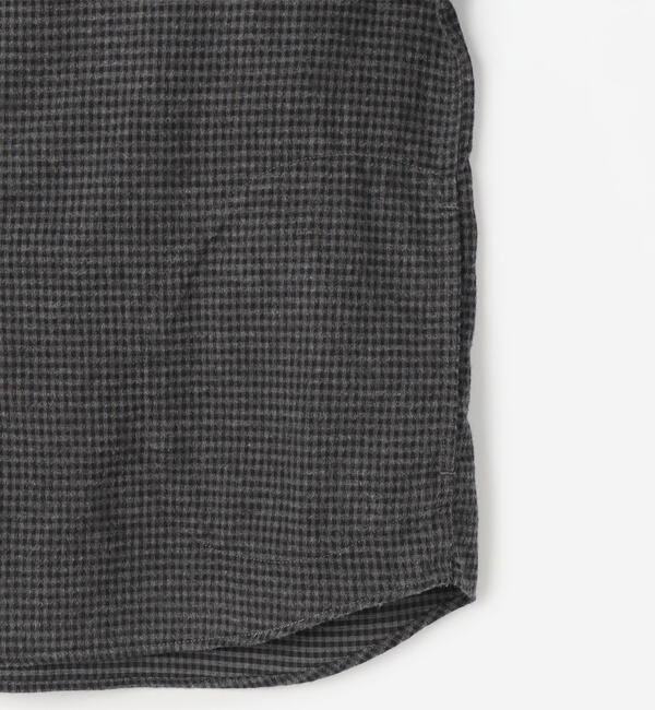 DANTON「DANTON | コットンフランネル バンドカラーシャツ CHECK WOMEN」|シャツ・ブラウス|