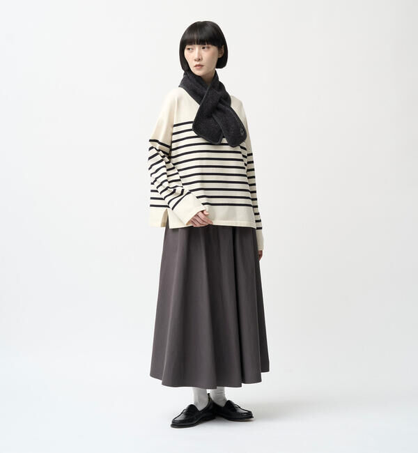 ORCIVAL「ORCIVAL | ブラッシュドフリース スリットマフラー UNISEX」|マフラー|