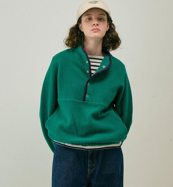  「RYE TENDER | 〈別注〉ハーフスナップ ニットプルオーバー WOMEN」|ニット・セーター|