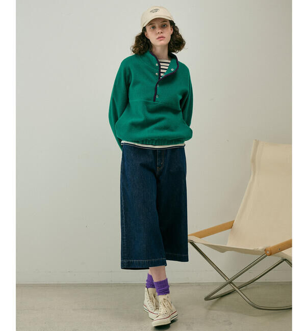  「RYE TENDER | 〈別注〉ハーフスナップ ニットプルオーバー WOMEN」|ニット・セーター|