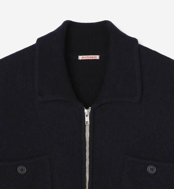  「RYE TENDER | 〈別注〉ウール ニットシャツジャケット MEN」|ニット・セーター|