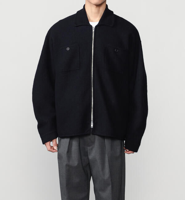  「RYE TENDER | 〈別注〉ウール ニットシャツジャケット MEN」|ニット・セーター|