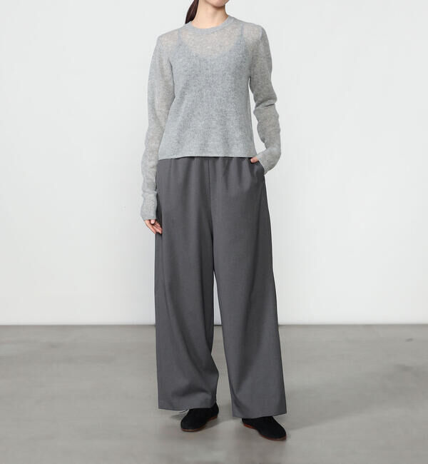  「ADAWAS |〈別注〉セミシアー クルーネックニット WOMEN」|ニット・セーター|