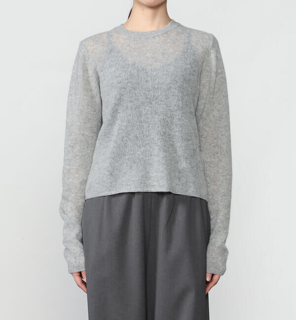  「ADAWAS |〈別注〉セミシアー クルーネックニット WOMEN」|ニット・セーター|