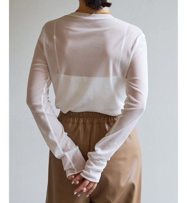  「【La nature linge】シアーチュールプルオーバー」|Tシャツ・カットソー|