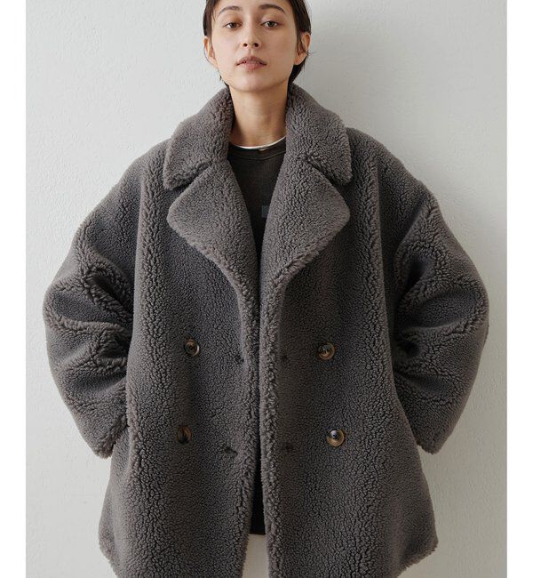 THE PAUSE「〈WEB限定カラーあり〉【THE PAUSE】ボアダブルコート」|その他|