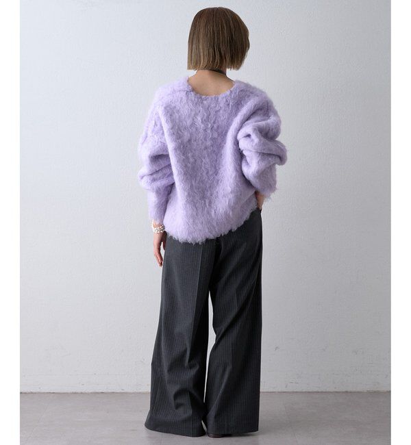THE PAUSE「〈WEB限定〉【THE PAUSE】シャギーVネックプルオーバー」|ニット・セーター|