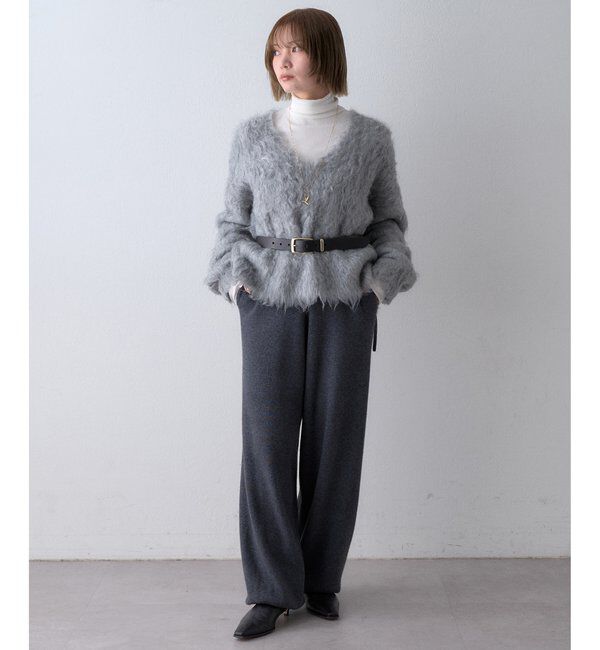 THE PAUSE「〈WEB限定〉【THE PAUSE】シャギーVネックプルオーバー」|ニット・セーター|