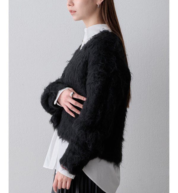 THE PAUSE「〈WEB限定〉【THE PAUSE】シャギーVネックプルオーバー」|ニット・セーター|