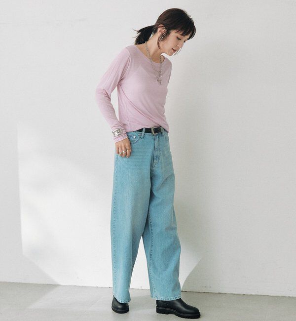  「シルクブレンドボートTee」|Tシャツ・カットソー|