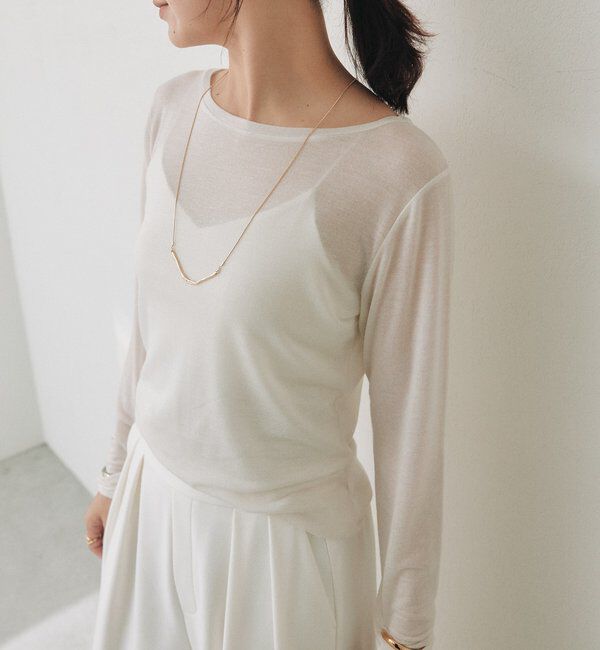  「シルクカシミヤブレンドボートT」|Tシャツ・カットソー|