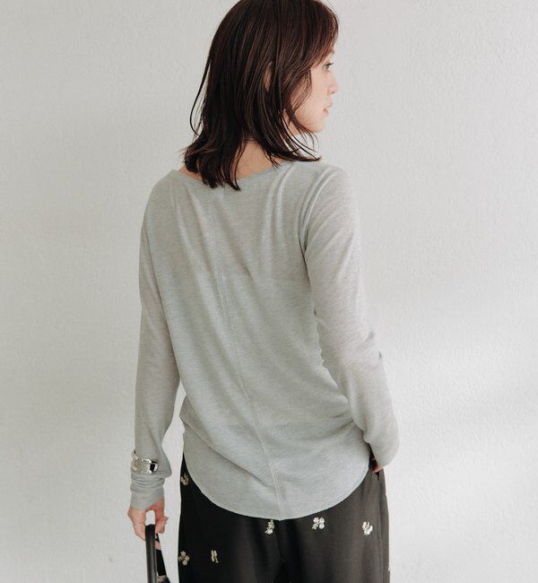  「シルクカシミヤブレンドボートT」|Tシャツ・カットソー|