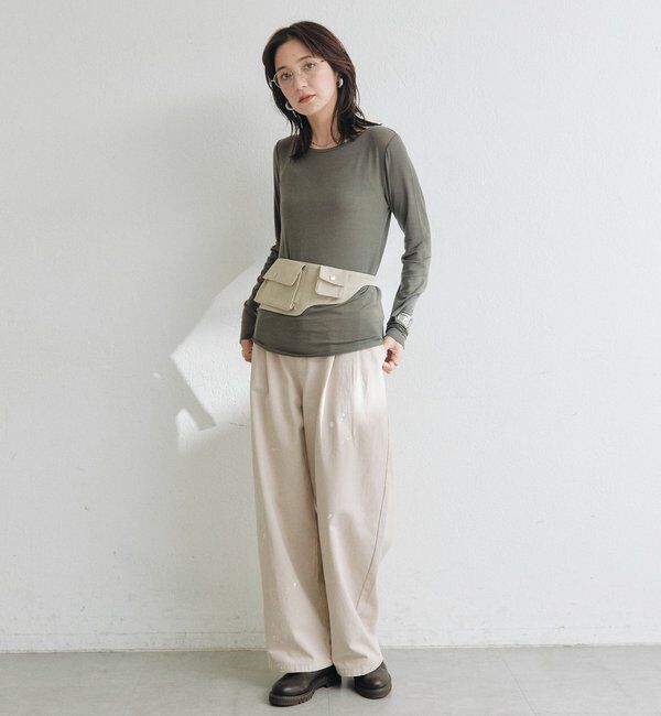  「シルクカシミヤブレンドボートT」|Tシャツ・カットソー|
