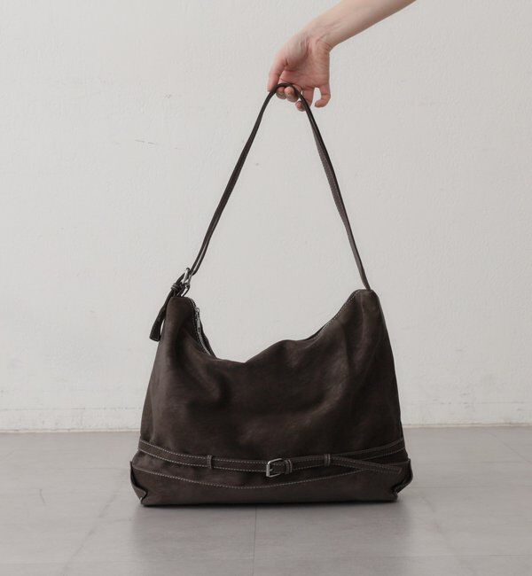  「【WEB限定】フェイクスウェードベルトBAG」|トートバッグ|