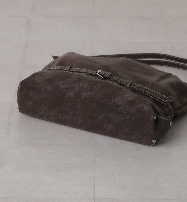  「【WEB限定】フェイクスウェードベルトBAG」|トートバッグ|