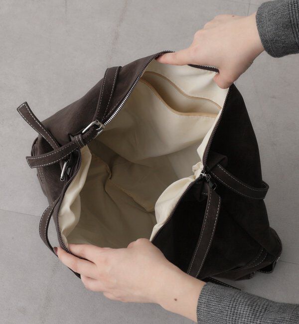 「【WEB限定】フェイクスウェードベルトBAG」|トートバッグ|