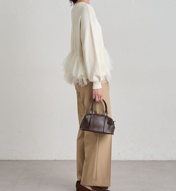  「《1枚で主役級/洗える》裾チュールニット」|ニット・セーター|